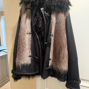 Tom Ford Black and Tan Teddy Jacket